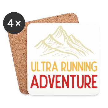 Ultra Running Advrenture - Coasters (set of 4) - white - Front