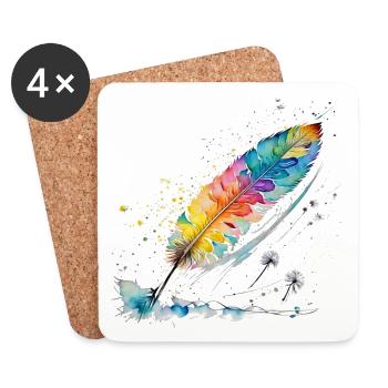 Source - Dessous de verre (lot de 4) - blanc - Devant