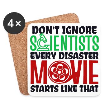 Cinéma Night Films Movie Watching Déclaration Films Films Cinéma - Dessous de verre (lot de 4) - blanc - Devant