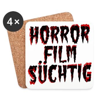 Kino Nacht Movies Filme Cineast Statement Serien - Untersetzer (4er-Set) - Weiß - Vorne