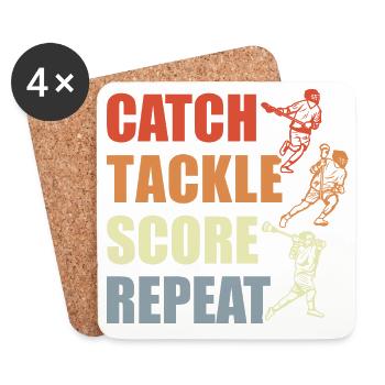 Lacrosse Lovers - Coasters (set of 4) - white - Front