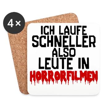 Fernsehabend Statement Movies Kino Nacht Filme - Untersetzer (4er-Set) - Weiß - Vorne