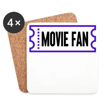Films Regarder Movie Statement Cinema Night Streaming - Dessous de verre (lot de 4) - blanc - Devant