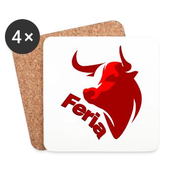 Feast of the Feria - Coasters (set of 4) - white - Front