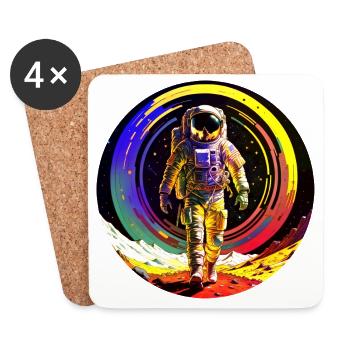 Sortie dans l’espace 1969 - Dessous de verre (lot de 4) - blanc - Devant