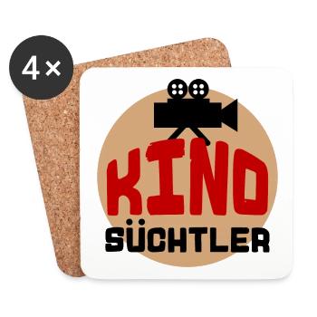 Kino Kamera Movies Statement Theater Filmabend - Untersetzer (4er-Set) - Weiß - Vorne