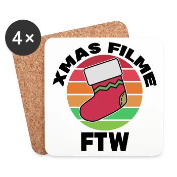Films en streaming Soirée cinéma Déclaration Théâtre - Dessous de verre (lot de 4) - blanc - Devant
