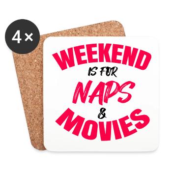 Déclaration de Movie Night Streaming Cineast Movies - Dessous de verre (lot de 4) - blanc - Devant
