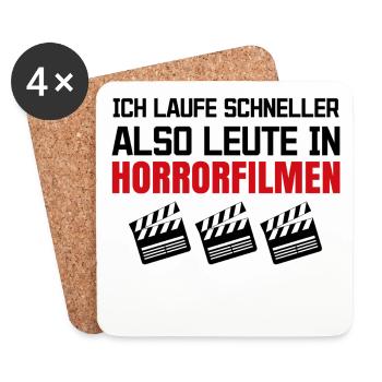 Kinoabend Movies Statement Filmabend Filme Cineast - Untersetzer (4er-Set) - Weiß - Vorne