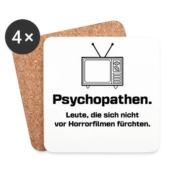 Fernsehen Statement Movies Binge Watching Kino - Untersetzer (4er-Set) - Weiß - Vorne