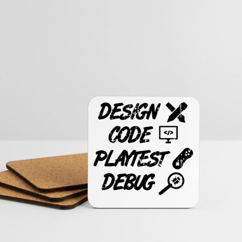Design Code Playtest Debug Coasters (set of 4)