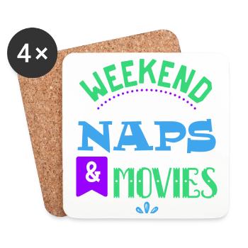 Watch Movie Statement Streaming Theater Movies - Coasters (set of 4) - white - Front