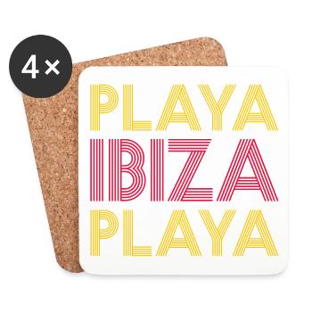 IBIZA Espana Spain Spanien - Untersetzer (4er-Set) - Weiß - Vorne