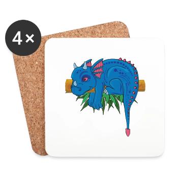 Enchanting Dragon Adventure - Coasters (set of 4) - white - Front