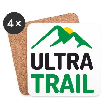 Ultra Trail - Dessous de verre (lot de 4) - blanc - Devant