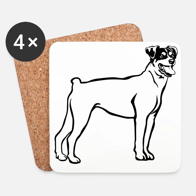 Bodeguero Andaluz - Untersetzer (4er-Set) - Weiß
