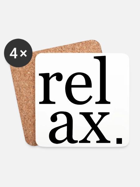 Relax Design - Untersetzer (4er-Set) - Weiß