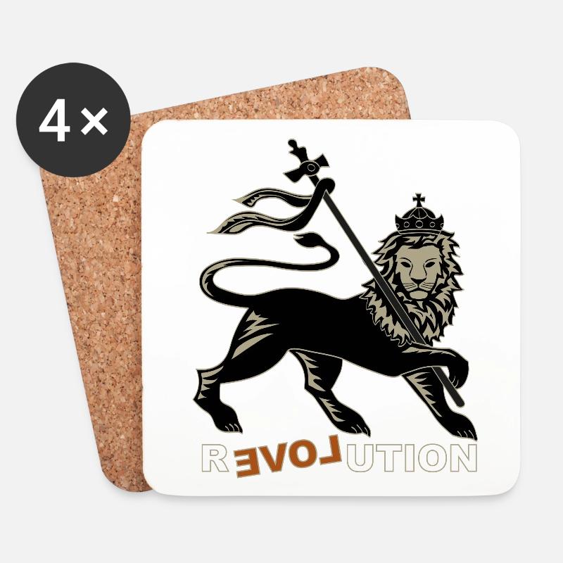 Reloveution - Untersetzer (4er-Set) - Weiß