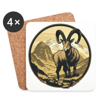 Capricorn - Coasters (set of 4) - white - Front