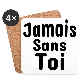 Nouveau projet - Dessous de verre (lot de 4) - blanc - Devant
