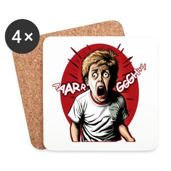 ARGH 01 - Untersetzer (4er-Set) - Weiß - Vorne