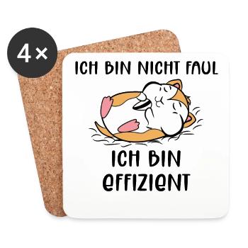 Hamster Statement Haustiere Lieblingstier - Untersetzer (4er-Set) - Weiß - Vorne