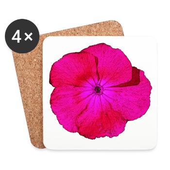 bartnelke, tolle blumendesigns - Untersetzer (4er-Set) - Weiß - Vorne
