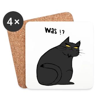 Was - Untersetzer (4er-Set) - Weiß - Vorne