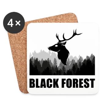 Black Forest - Untersetzer (4er-Set) - Weiß - Vorne