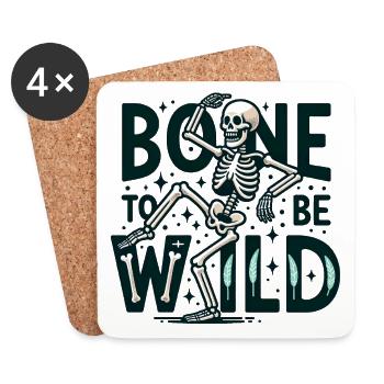 Bone to be wild - Untersetzer (4er-Set) - Weiß - Vorne