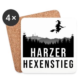 Hexenstieg - Untersetzer (4er-Set) - Weiß - Vorne
