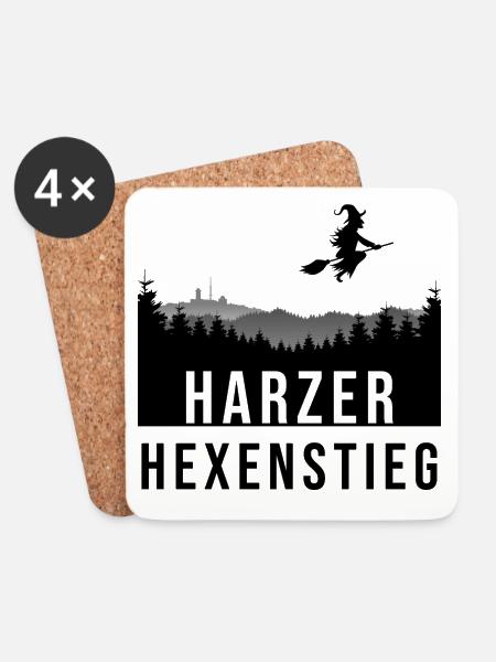 Hexenstieg - Untersetzer (4er-Set) - Weiß