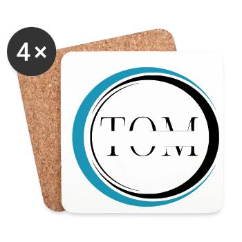 Tom - Coasters (set of 4) - white - Front