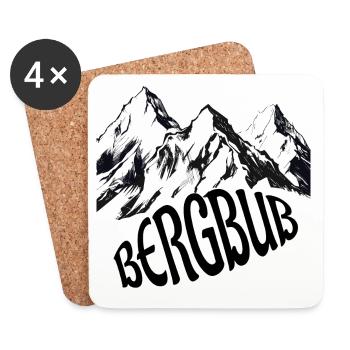 Bergbub - Untersetzer (4er-Set) - Weiß - Vorne