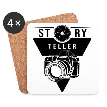 Storyteller - Untersetzer (4er-Set) - Weiß - Vorne