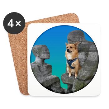 My Dog Is My Hero - Coasters (set of 4) - white - Front