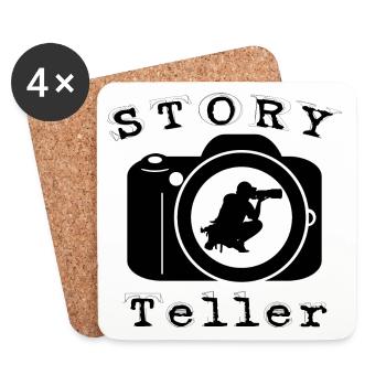 Storyteller - Untersetzer (4er-Set) - Weiß - Vorne