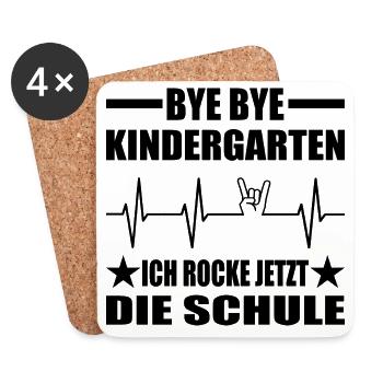 Einschulung - Untersetzer (4er-Set) - Weiß - Vorne