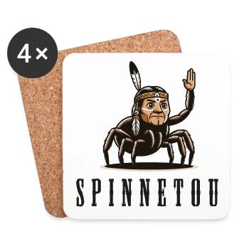 spinnetou indianer winnetou klana indiana - Untersetzer (4er-Set) - Weiß - Vorne