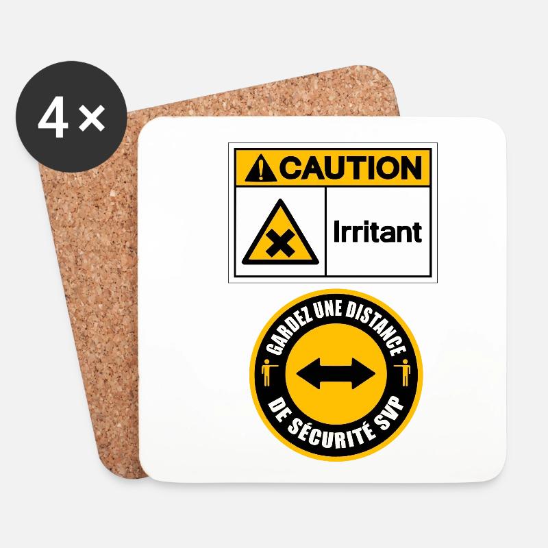 Irritating - Coasters (set of 4) - white