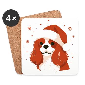 Weihnachtspullover - Niedliches Geschenk - Untersetzer (4er-Set) - Weiß - Vorne