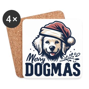 Joyeux dogmes - Dessous de verre (lot de 4) - blanc - Devant