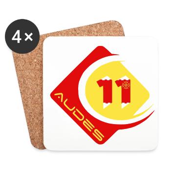 Audes - Dessous de verre (lot de 4) - blanc - Devant