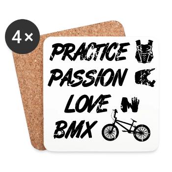 Passion Love BMX - Coasters (set of 4) - white - Front