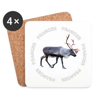 PRANCER - Coasters (set of 4) - white - Front