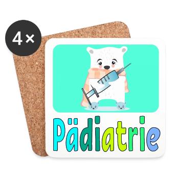 Pädiatrie Kinderkrankenhaus - Arztpraxis - Untersetzer (4er-Set) - Weiß - Vorne