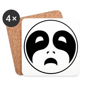 Triste Black Metal - Dessous de verre (lot de 4) - blanc - Devant