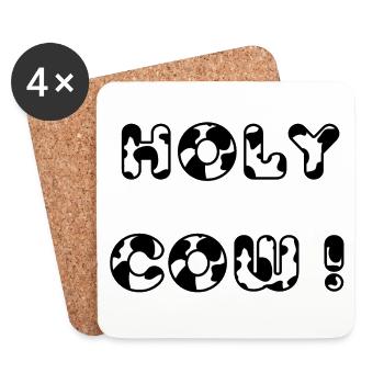 Holy Cow - Coasters (set of 4) - white - Front