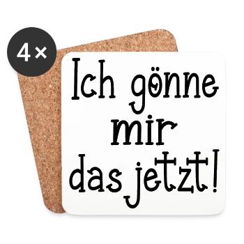 WOHLWOLLEN ACHTSAMKEIT - Untersetzer (4er-Set) - Weiß - Vorne