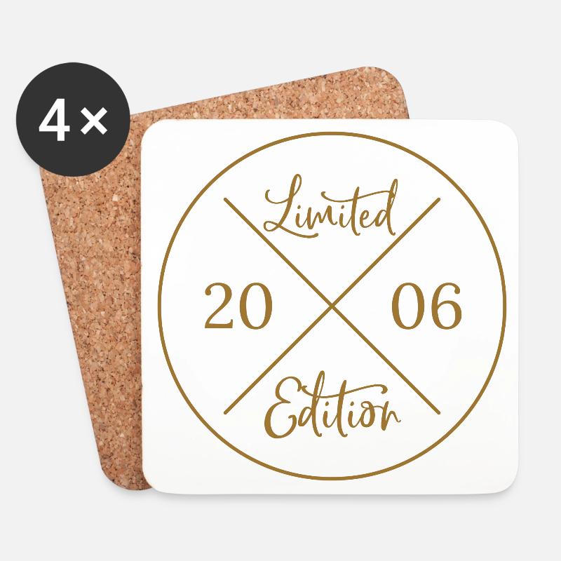 Limited Edition 2006 - 20. Geburtstag - Untersetzer (4er-Set) - Weiß
